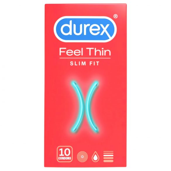 Durex Feel Thin Slim Fit - Sensazione naturale preservativo (10pz)