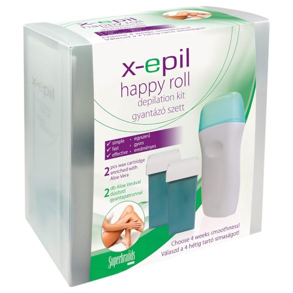 X-Epil Happy Roll - Kit ceretta completa