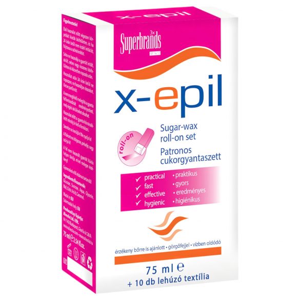 X-Epil - Set ceretta zucchero a rullo