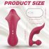 Sex HD Chomper - vibratore clitorideo e anale (rosso)