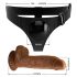 Pretty Love Harness - Slip universale con dildo 17 cm (nero)