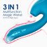 Vibeconnect - Vibratore impermeabile G-spot e stimolatore clitorideo (blu)