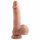 Dual Density - Dildo realistico con ventosa e testicoli - 18cm (naturale)