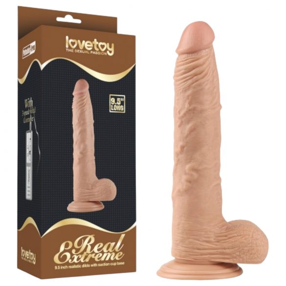 Lovetoy Real Extreme - Dildo con Ventosa - 24cm