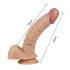 Lovetoy Real Extreme - Dildo G-spot 21cm (naturale)