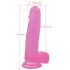 Lovetoy Jelly Studs - Dildo realistico con base - 20 cm (rosa)