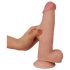 Lovetoy Sliding-Skin - Dildo a doppio strato 21 cm (naturale)