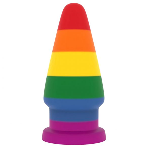 Lovetoy Prider - plug anale arcobaleno 15 cm