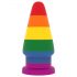 Lovetoy Prider - plug anale arcobaleno 15 cm