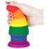 Lovetoy Prider - plug anale arcobaleno 15 cm