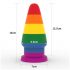 Lovetoy Prider - plug anale arcobaleno 15 cm