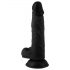 Mr. Rude - Dildo realistico con ventosa e testicoli - 19cm (nero)