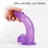 Tracy's Dog Jelly 8 - Dildo viola con ventosa e testicoli