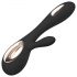 LELO Soraya Wave - Vibratore nero ricaricabile con doppia stimolazione elegante