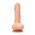 RealRock Dong 7 - realistico dildo con testicoli (17cm) - naturale