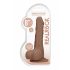 RealRock Dong 8 - Dildo realistico con testicoli (20cm) - naturale scuro