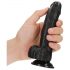 RealRock - Dildo realistico con base a ventosa 15,5cm (nero)