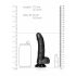 RealRock - Dildo realistico con base a ventosa 15,5cm (nero)