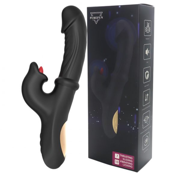 Wilson - Vibratore nero con braccio stimolatore del clitoride.