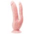 Dr. Skin 8 - Doppio Dildo con Base a Ventosa (Naturale)