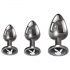 Playboy - Set plug anale 3 pezzi (argento)