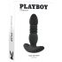 Playboy - Vibratore anale nero ricaricabile con spinta