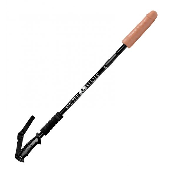 Bastone Telescopico con Dildo - Master Series Dick Stick (nero-naturale)