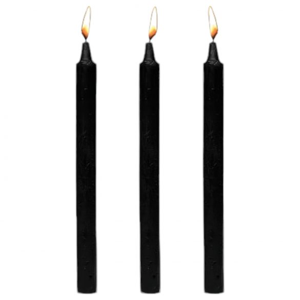 Dark Dippers Fetish - Set di candele per il corpo in paraffina - nero (3 pz)