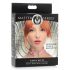 Master Series Kinky Kitty - Collare con anello e testa di gatto (rosa)