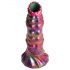 Creature Cocks Larva - Dildo ovopositore con uova (arcobaleno)