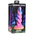 Dildo unicorno luminoso Moon Rider - viola e rosa