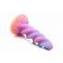 Dildo unicorno luminoso Moon Rider - viola e rosa