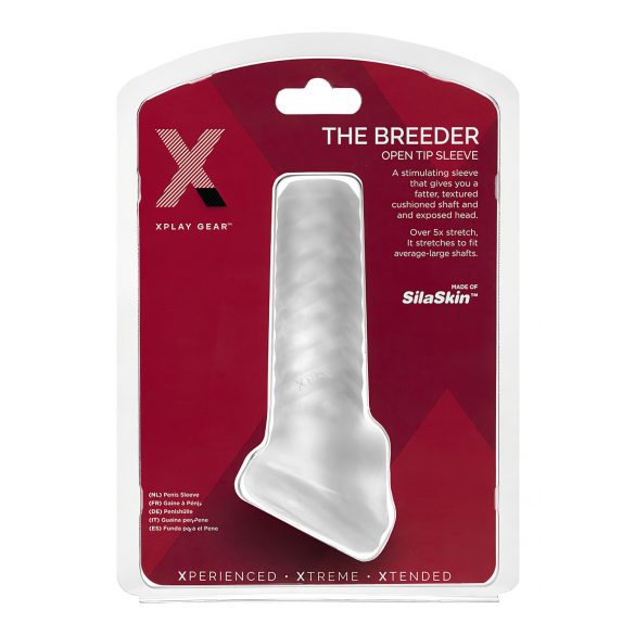 Perfect Fit Breeder - guaina aperta per pene (bianco latte)