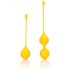 Loveline - Set di geisha ball in silicone - 2 pezzi (giallo)