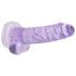 REALROCK - Dildo realistico trasparente viola (17cm)