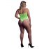 Ouch! - Body effetto cinturino fluorescente (verde neon)