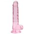 REALROCK - Dildo realistico trasparente rosa (17 cm)