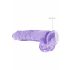 REALROCK - Dildo realistico trasparente viola (22cm)