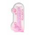 REALROCK - Dildo realistico trasparente rosa (22 cm)