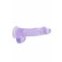 REALROCK - Dildo realistico trasparente viola (15 cm)