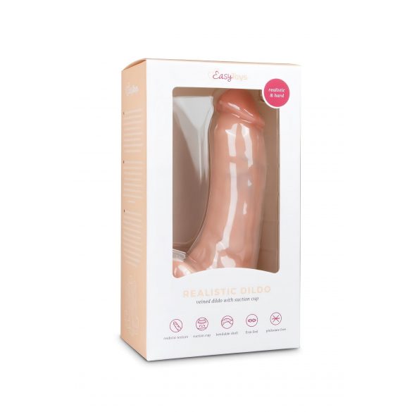 Easytoys - Dildo ventosa con testicoli (20cm) - Naturale