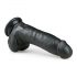 Easytoys - Dildo con ventosa e testicoli (20 cm) - nero