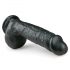 Easytoys - Dildo nero con ventosa e testicoli (22,5 cm)