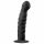 Easytoys Ribbed - Dildo anale nero con base a ventosa (14cm)