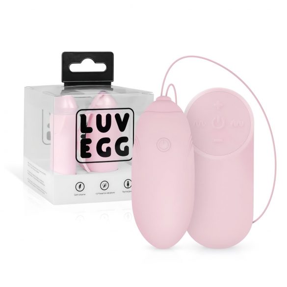 LUV EGG - Uovo vibrante ricaricabile con telecomando (rosa)