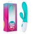 Good Vibes Only Blis Rabbit - vibratore con stimolatore clitorideo (turchese)