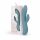 Bloom Violet Rabbit - Vibratore punto G con stimolatore, ricaricabile (turchese)