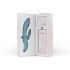 Bloom Violet Rabbit - Vibratore punto G con stimolatore, ricaricabile (turchese)