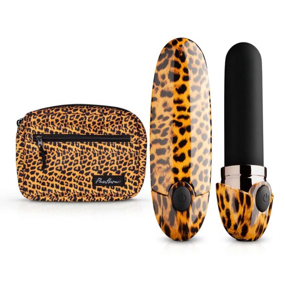 Panthra Asha - Vibratore a rossetto ricaricabile (leopardo-nero)