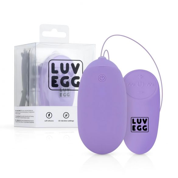 LUV EGG XL - Uovo vibrante viola ricaricabile con telecomando